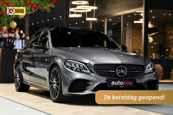 Mercedes-Benz C-Klasse 200 AMG Night ed. Pano, ACC, Keyless, Leder, Camera, Sfeer, Dodeh, CarPlay!