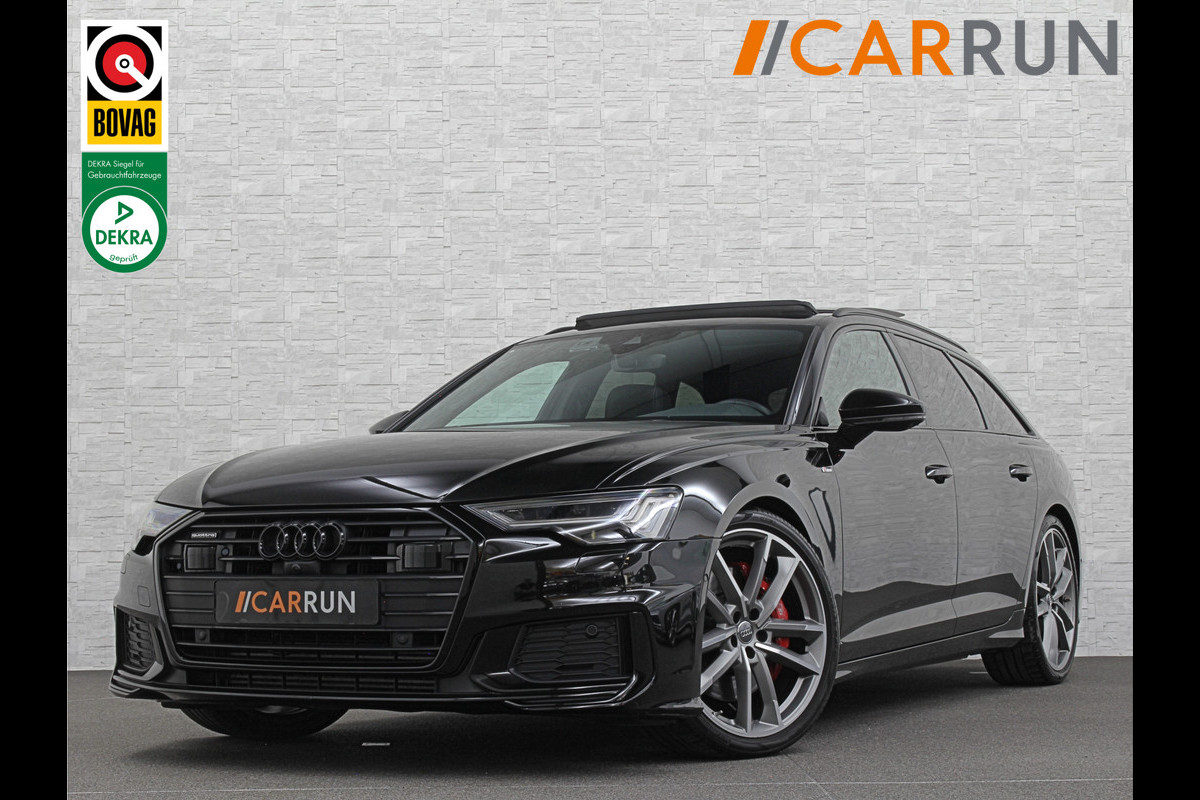 Audi A6 Avant 3.0 V6 340PK S-Line | Luchtvering | ACC | B&O | Panorama | 360 Camera | Matrix-LED | Trekhaak | RS-Leder | Standkachel | 4-Zone Clima | 21'' | Stoelverwarming V+A | Carplay | Lane & Side Assist | Virtual-Cockpit | Draadloos Laden.