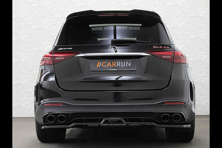Mercedes-Benz GLE AMG 53 Hybrid 4MATIC+ | Nieuw! | Panorama | Massage | Soft-Close | ACC | 360 Camera | Stoelventilatie | Head-Up | Burmester | Trekhaak | Carbon | Stoelverwarming V+A | 4-Zone Clima | AMG Drive-Unit | ISO & Warmtewerend Glas | 22 Inch | Keyless-Go | Night-Pakket | Memory | Luchtvering | Parfumering | Carplay | Stuurverwarming | Rij assistent pakket + | Bekerhouder Clima | Draadloos Laden |