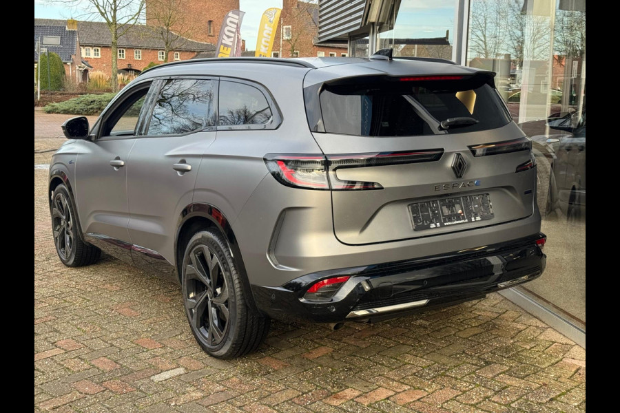 Renault Espace E-Tech full hybrid 200 esprit Alpine 7pers. Pano / 360 Cam / Mat Grijs / 4 Control / Pano / Elektr bed. Aklep