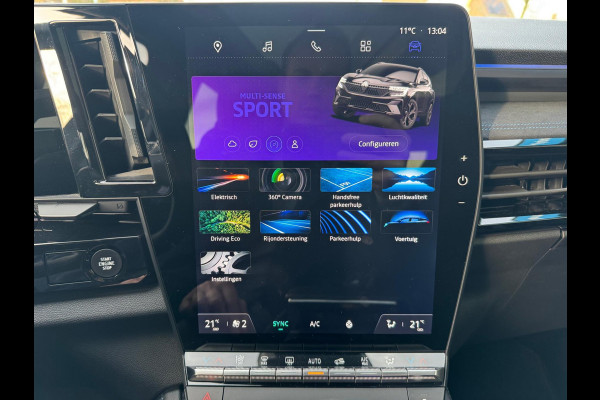 Renault Espace E-Tech full hybrid 200 esprit Alpine 7pers. Pano / 360 Cam / Mat Grijs / 4 Control / Pano / Elektr bed. Aklep