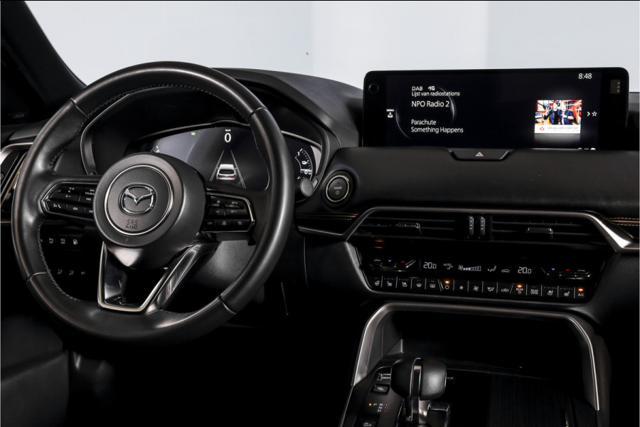 Mazda CX-80 2.5 e-SkyActiv PHEV Homura Plus 7p. | S/K-Panodak | Adapt. Cruise | Elek. Stoel-+verwarming & Ventilatie | Leder | HUD | 360 Camera | Bose | NAV+App. Connect | LM 20" | 9290