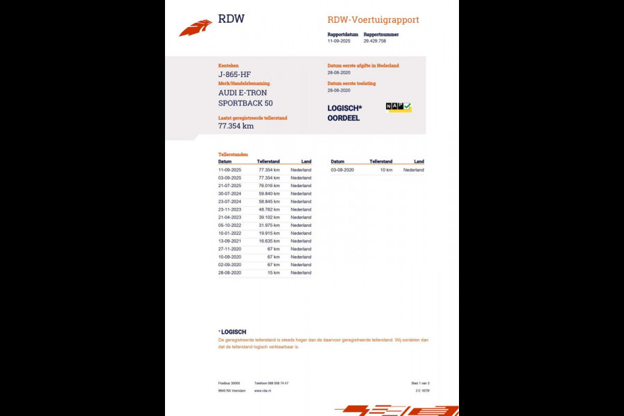 Audi e-tron Sportback 50 Quattro Edition 71 kWh|313PK|VIRTUAL|NAVI|ELEK. KLEP|CLIMATE, CRUISE CONTROL|NL-AUTO|1e EIG.|INCL. BTW|