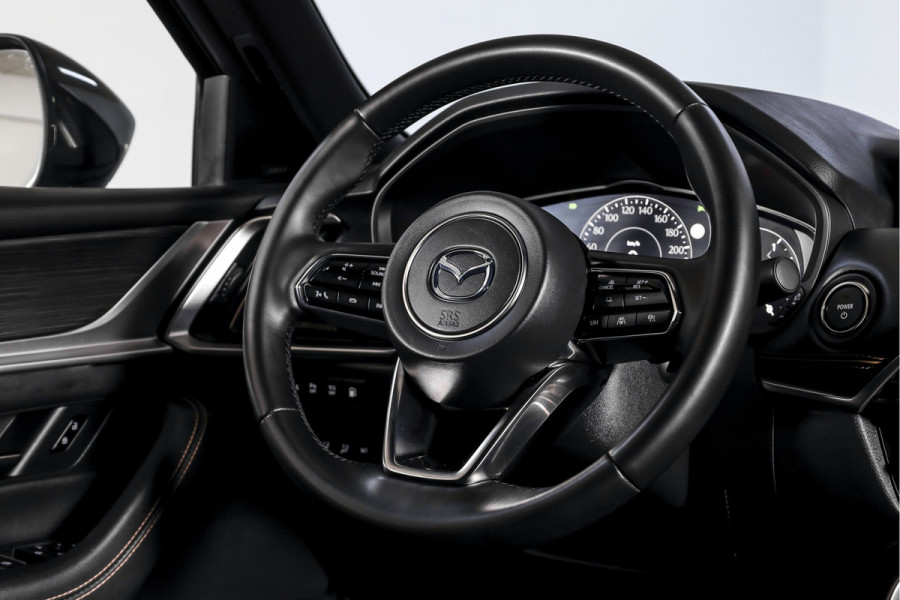 Mazda CX-60 2.5 e-SkyActiv PHEV Homura Plus | S/K-Panodak | Adapt. Cruise | Elek. Stoel-+verwarming & Ventilatie | Leder | HUD | 360 Camera | Bose | NAV+App. Connect | LM 20" | 0217