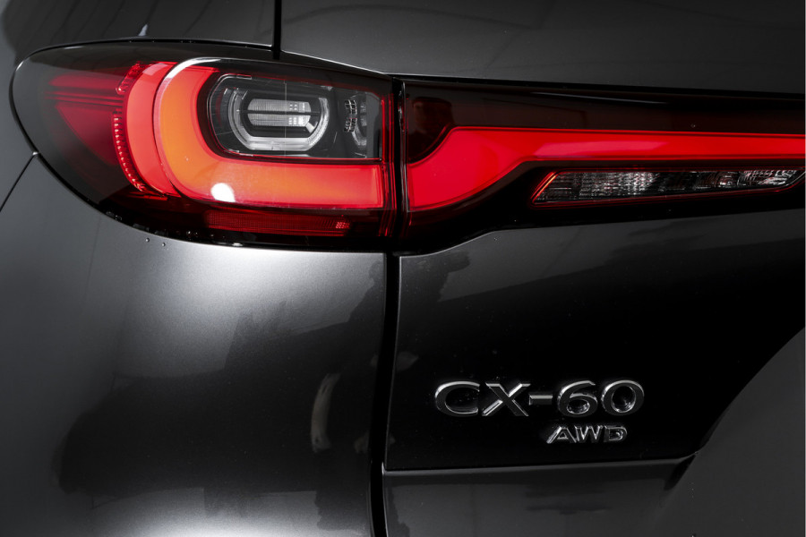 Mazda CX-60 2.5 e-SkyActiv PHEV Homura Plus | S/K-Panodak | Adapt. Cruise | Elek. Stoel-+verwarming & Ventilatie | Leder | HUD | 360 Camera | Bose | NAV+App. Connect | LM 20" | 0217