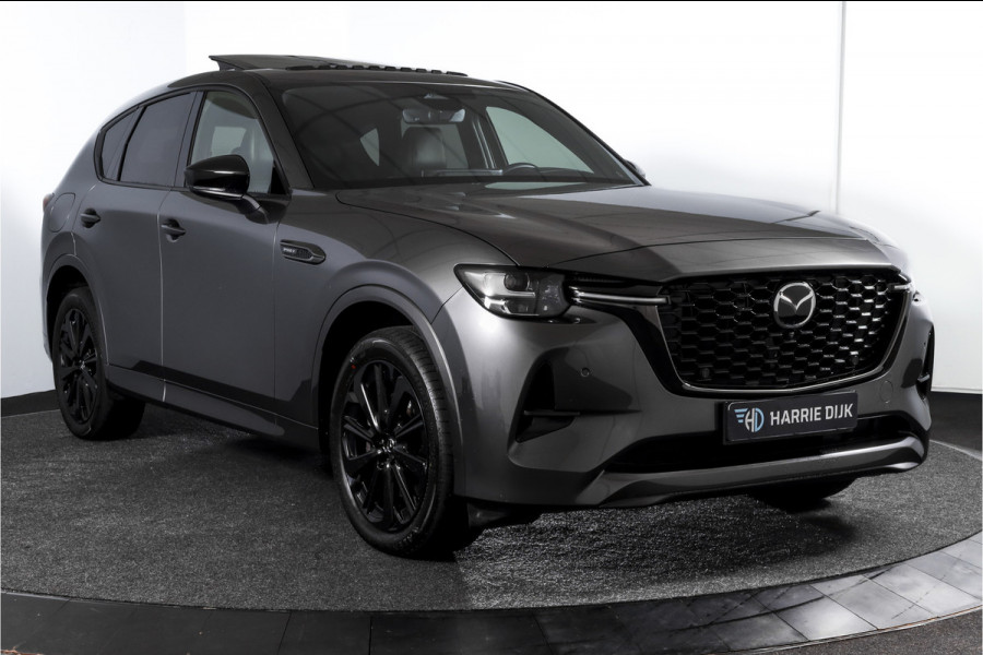 Mazda CX-60 2.5 e-SkyActiv PHEV Homura Plus | S/K-Panodak | Adapt. Cruise | Elek. Stoel-+verwarming & Ventilatie | Leder | HUD | 360 Camera | Bose | NAV+App. Connect | LM 20" | 0217