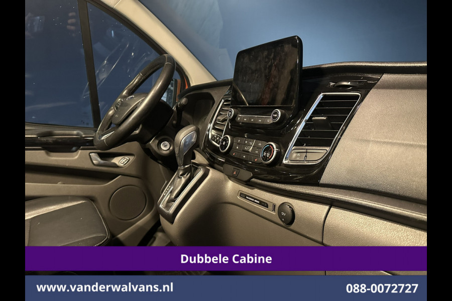 Ford Transit Custom 2.0 TDCI 170pk Automaat L1H1 Dubbele Cabine Sport Euro6 Airco | 5-Zits | Navigatie | 2x Zijdeur |Camera Apple Carplay, LED, Cruisecontrol, Stoelverwarming, Verwarmde Voorruit, Parkeersensoren