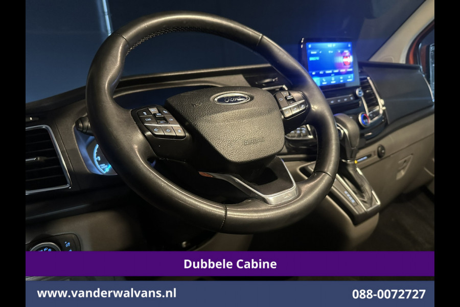 Ford Transit Custom 2.0 TDCI 170pk Automaat L1H1 Dubbele Cabine Sport Euro6 Airco | 5-Zits | Navigatie | 2x Zijdeur |Camera Apple Carplay, LED, Cruisecontrol, Stoelverwarming, Verwarmde Voorruit, Parkeersensoren