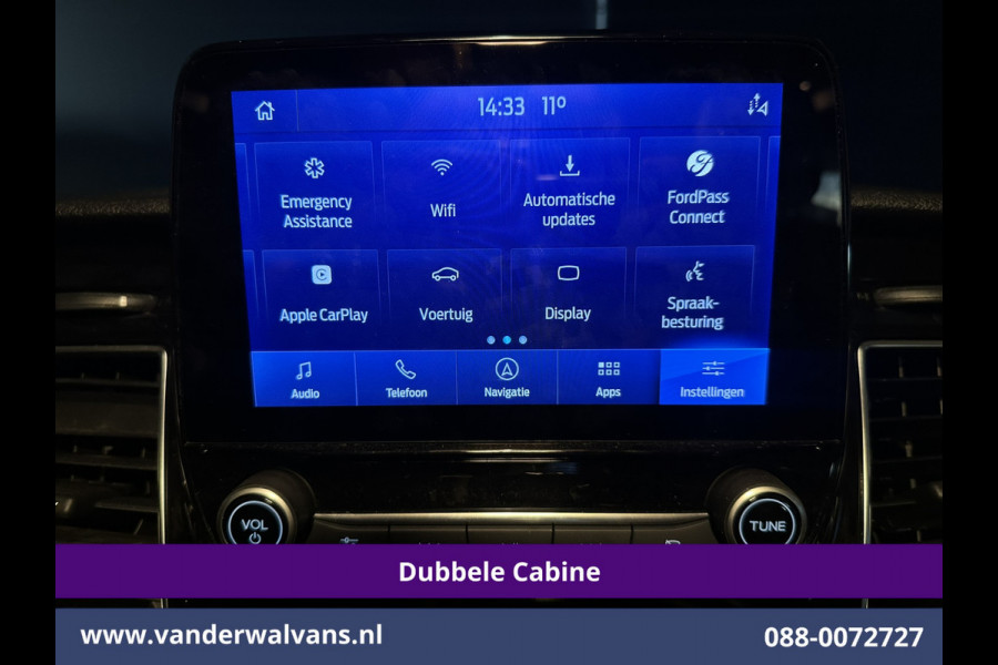 Ford Transit Custom 2.0 TDCI 170pk Automaat L1H1 Dubbele Cabine Sport Euro6 Airco | 5-Zits | Navigatie | 2x Zijdeur |Camera Apple Carplay, LED, Cruisecontrol, Stoelverwarming, Verwarmde Voorruit, Parkeersensoren
