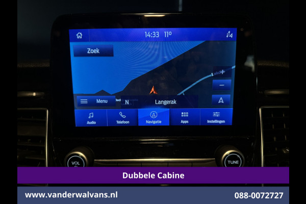 Ford Transit Custom 2.0 TDCI 170pk Automaat L1H1 Dubbele Cabine Sport Euro6 Airco | 5-Zits | Navigatie | 2x Zijdeur |Camera Apple Carplay, LED, Cruisecontrol, Stoelverwarming, Verwarmde Voorruit, Parkeersensoren