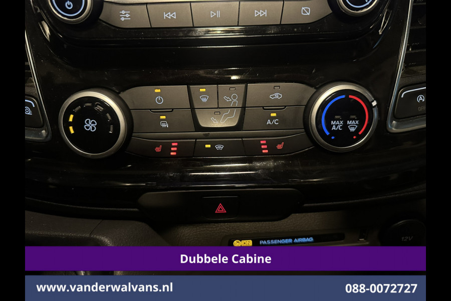 Ford Transit Custom 2.0 TDCI 170pk Automaat L1H1 Dubbele Cabine Sport Euro6 Airco | 5-Zits | Navigatie | 2x Zijdeur |Camera Apple Carplay, LED, Cruisecontrol, Stoelverwarming, Verwarmde Voorruit, Parkeersensoren