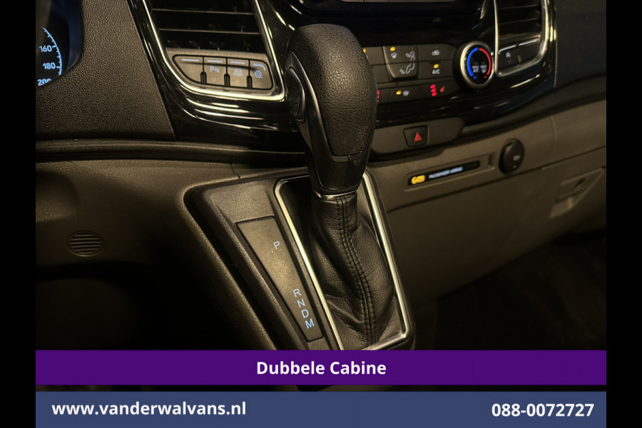 Ford Transit Custom 2.0 TDCI 170pk Automaat L1H1 Dubbele Cabine Sport Euro6 Airco | 5-Zits | Navigatie | 2x Zijdeur |Camera Apple Carplay, LED, Cruisecontrol, Stoelverwarming, Verwarmde Voorruit, Parkeersensoren