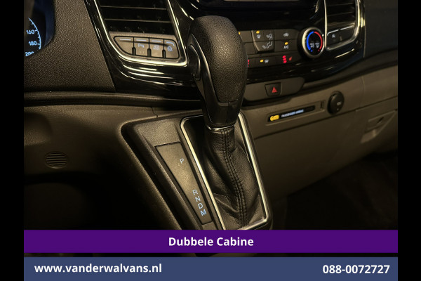 Ford Transit Custom 2.0 TDCI 170pk Automaat L1H1 Dubbele Cabine Sport Euro6 Airco | 5-Zits | Navigatie | 2x Zijdeur |Camera Apple Carplay, LED, Cruisecontrol, Stoelverwarming, Verwarmde Voorruit, Parkeersensoren