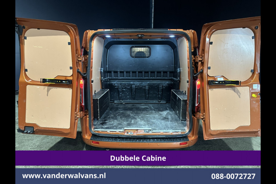 Ford Transit Custom 2.0 TDCI 170pk Automaat L1H1 Dubbele Cabine Sport Euro6 Airco | 5-Zits | Navigatie | 2x Zijdeur |Camera Apple Carplay, LED, Cruisecontrol, Stoelverwarming, Verwarmde Voorruit, Parkeersensoren