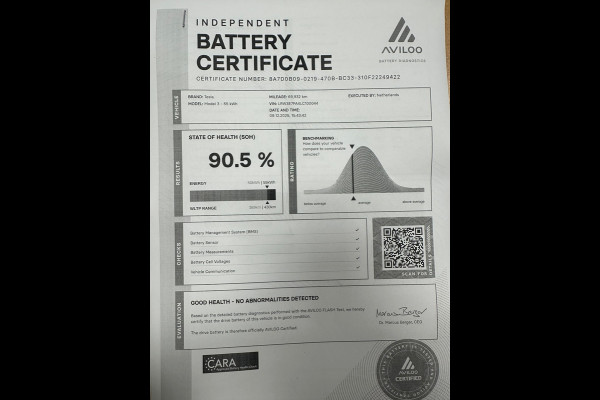 Tesla Model 3 Standard RWD Plus 60 kWh SOH 90%|TREKHAAK