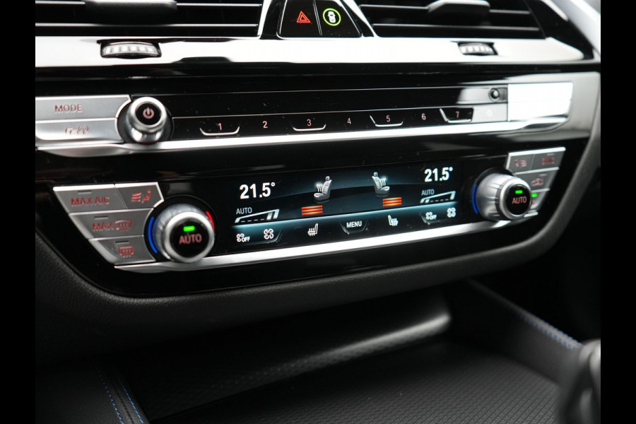 BMW 5 Serie Touring 530e M Sport Plug In Hybrid 294pk PHEV | Adaptive Cruise | Laser LED | Head Up | Camera | Lederen Sportstoelen & Stuur Verwarmd | Sfeerverlichting | Apple Carplay | Keyless | Blis | Navigatie | DAB |