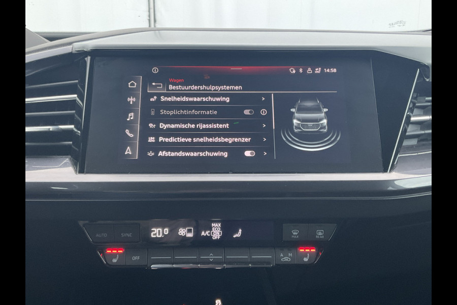 Audi Q4 e-tron 50 quattro Launch edition S Competition 77 kWh 1Eig Warmtepomp Sonos Camera Leer NL-Auto Uitstraling!