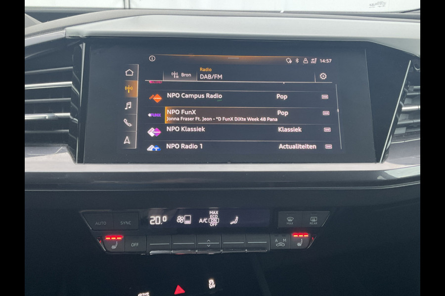 Audi Q4 e-tron 50 quattro Launch edition S Competition 77 kWh 1Eig Warmtepomp Sonos Camera Leer NL-Auto Uitstraling!