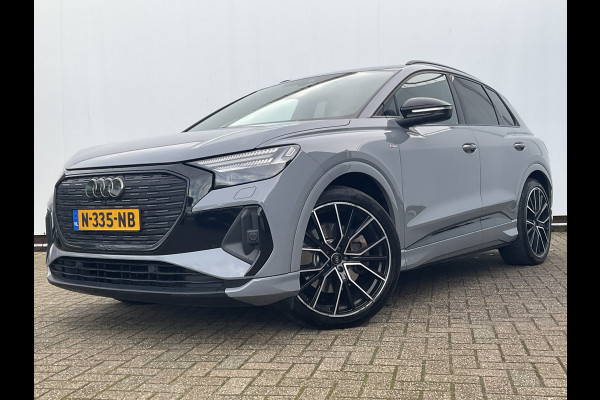 Audi Q4 e-tron 50 quattro Launch edition S Competition 77 kWh 1Eig Warmtepomp Sonos Camera Leer NL-Auto Uitstraling!