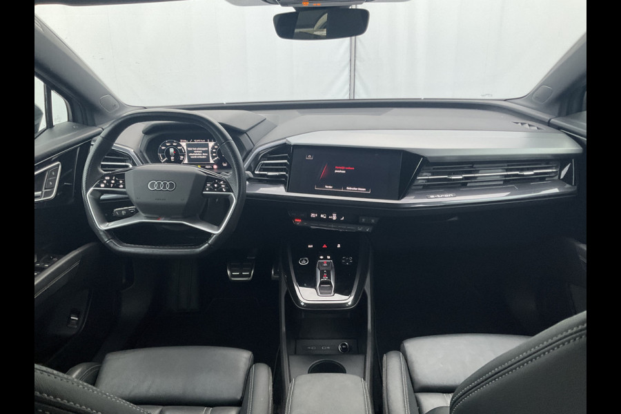 Audi Q4 e-tron 50 quattro Launch edition S Competition 77 kWh 1Eig Warmtepomp Sonos Camera Leer NL-Auto Uitstraling!