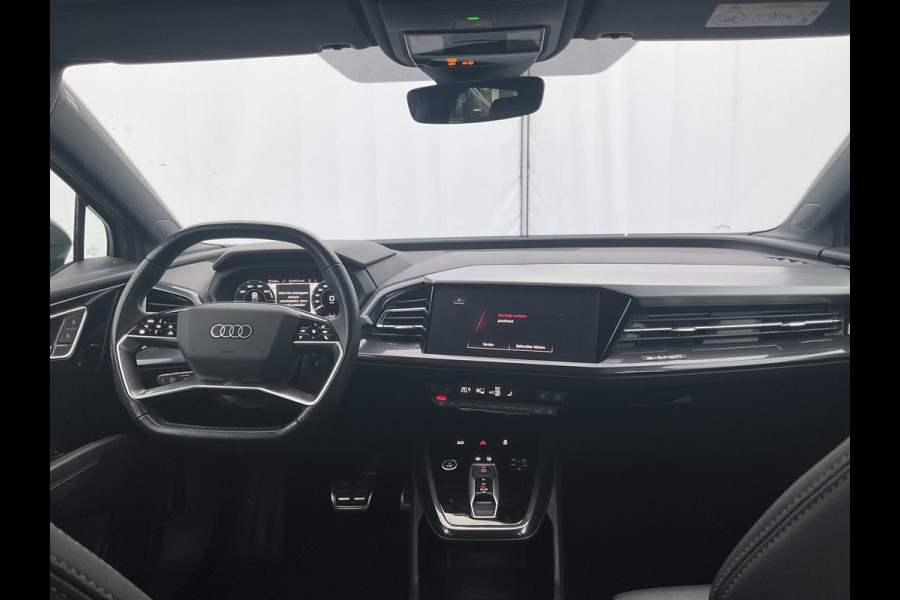 Audi Q4 e-tron 50 quattro Launch edition S Competition 77 kWh 1Eig Warmtepomp Sonos Camera Leer NL-Auto Uitstraling!