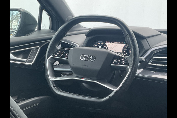 Audi Q4 e-tron 50 quattro Launch edition S Competition 77 kWh 1Eig Warmtepomp Sonos Camera Leer NL-Auto Uitstraling!