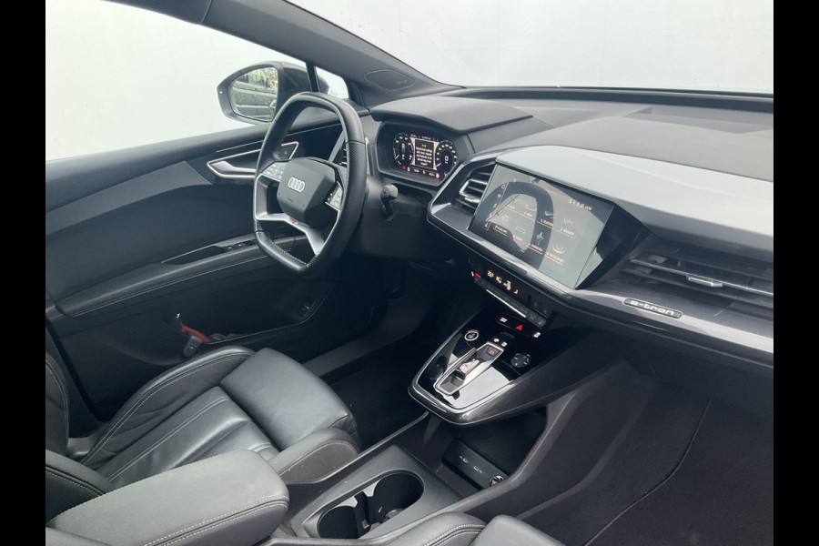 Audi Q4 e-tron 50 quattro Launch edition S Competition 77 kWh 1Eig Warmtepomp Sonos Camera Leer NL-Auto Uitstraling!