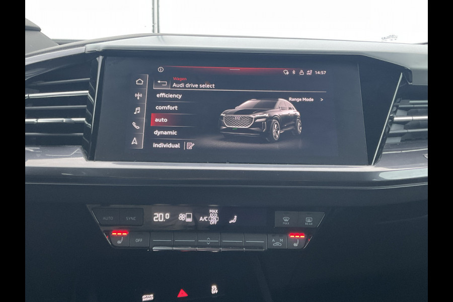 Audi Q4 e-tron 50 quattro Launch edition S Competition 77 kWh 1Eig Warmtepomp Sonos Camera Leer NL-Auto Uitstraling!