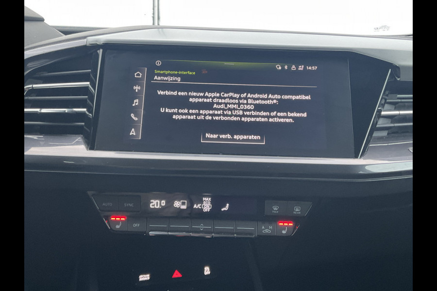 Audi Q4 e-tron 50 quattro Launch edition S Competition 77 kWh 1Eig Warmtepomp Sonos Camera Leer NL-Auto Uitstraling!