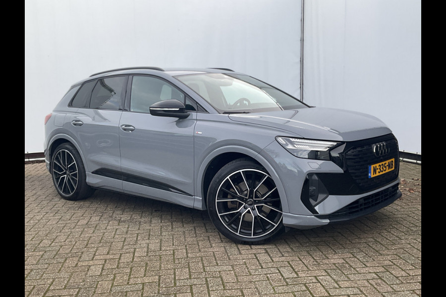 Audi Q4 e-tron 50 quattro Launch edition S Competition 77 kWh 1Eig Warmtepomp Sonos Camera Leer NL-Auto Uitstraling!