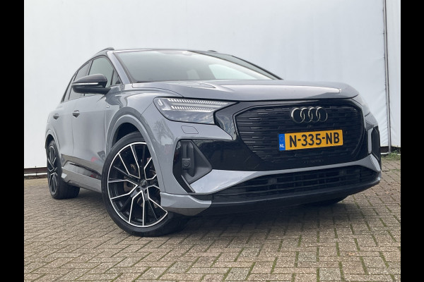 Audi Q4 e-tron 50 quattro Launch edition S Competition 77 kWh 1Eig Warmtepomp Sonos Camera Leer NL-Auto Uitstraling!