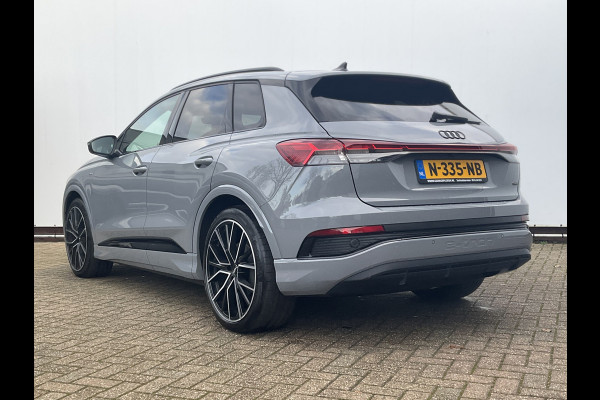 Audi Q4 e-tron 50 quattro Launch edition S Competition 77 kWh 1Eig Warmtepomp Sonos Camera Leer NL-Auto Uitstraling!