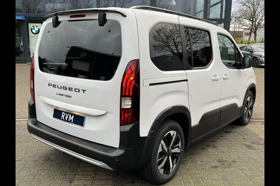 Peugeot e-Rifter 136 GT L1 VAN: 33.900,- VOOR: 30.877,- UW EINDEJAARSVOORDEEL: 3.023,- | RIJKLAARPRIJS | UNIEK LAGE KMSTAND | TOPSTAAT!