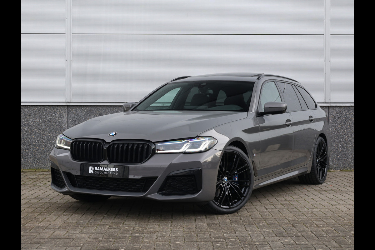 BMW 5 Serie Touring 530i High Executive M-Sport 20inch / Bernina Grau / Pano / Camera / Laser
