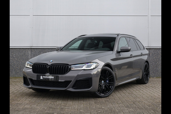 BMW 5 Serie Touring 530i High Executive M-Sport 20inch / Bernina Grau / Pano / Camera / Laser