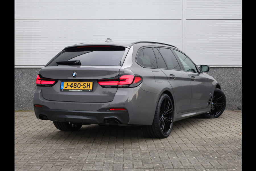 BMW 5 Serie Touring 530i High Executive M-Sport 20inch / Bernina Grau / Pano / Camera / Laser