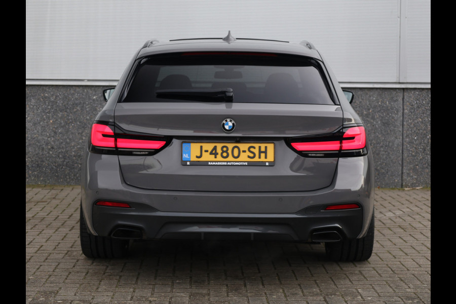 BMW 5 Serie Touring 530i High Executive M-Sport 20inch / Bernina Grau / Pano / Camera / Laser