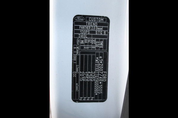 Ford Transit Custom 340 2.0 TDCI 130PK Euro6 Automaat L2H1 Trend ✓ airco ✓ trekhaak ✓ camera