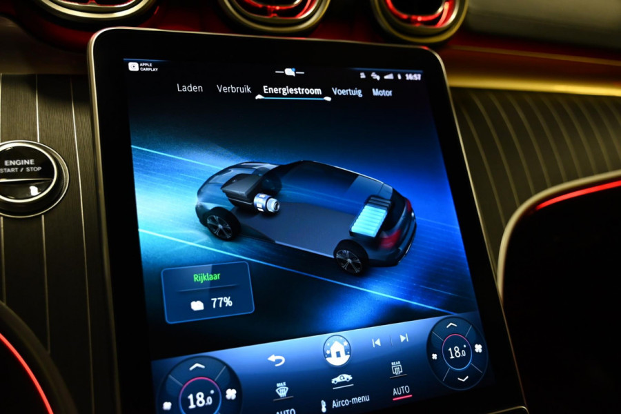 Mercedes-Benz C-Klasse Estate 300 e AMG Line - Stoelventilatie - Memory - Distronic - HUD - Volleer - Stuurverwarming - Trekhaak -