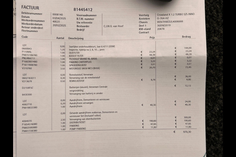 Opel Crossland X 1.2 Turbo Innovation Origineel NL Apple/Carplay Camera Climate/Control