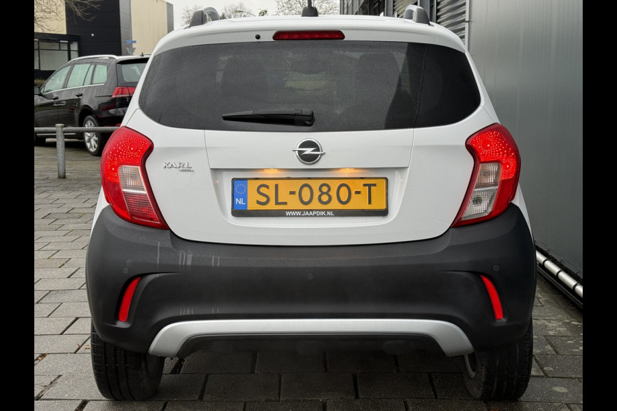 Opel KARL BWJ 2018 | 1.0 75PK Rocks Online Ed | LEER | STOEL&STUURWIEL VERW | NAVI | AIRCO | CARPLAY | PRIVACY GLASS | CRUISE
