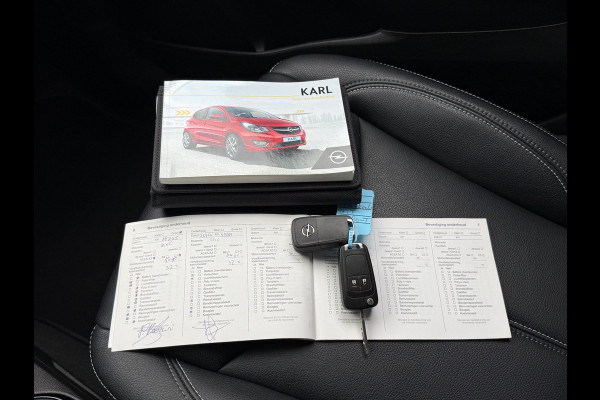 Opel KARL BWJ 2018 | 1.0 75PK Rocks Online Ed | LEER | STOEL&STUURWIEL VERW | NAVI | AIRCO | CARPLAY | PRIVACY GLASS | CRUISE