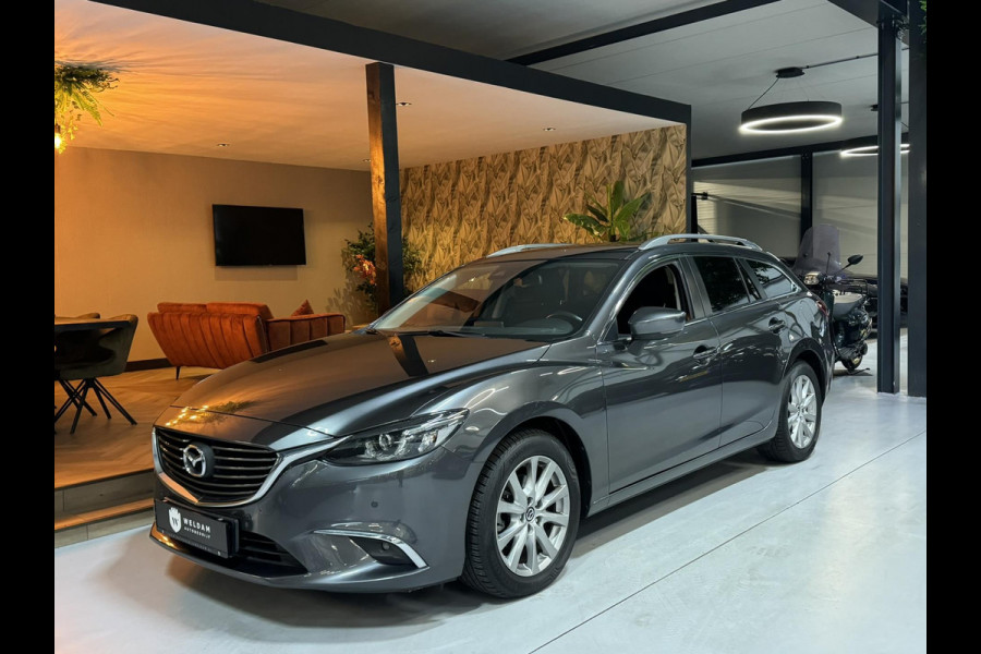 Mazda 6 2.0 SkyActiv-G 145 TS+ Garantie Trekhaak Carplay StoelVW Keyless Blindspot Cruise Clima Navi PDC Led Dab Rijklaar