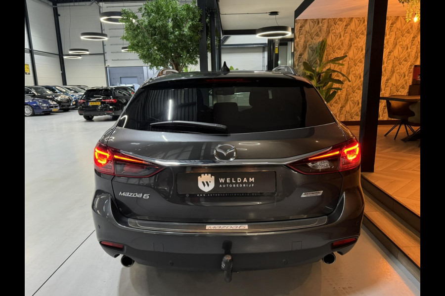 Mazda 6 2.0 SkyActiv-G 145 TS+ Garantie Trekhaak Carplay StoelVW Keyless Blindspot Cruise Clima Navi PDC Led Dab Rijklaar