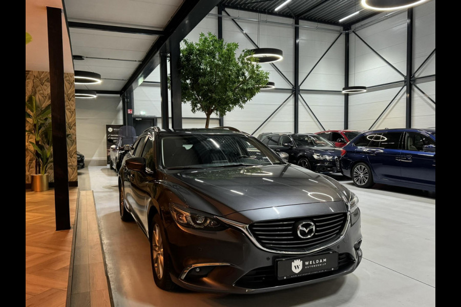 Mazda 6 2.0 SkyActiv-G 145 TS+ Garantie Trekhaak Carplay StoelVW Keyless Blindspot Cruise Clima Navi PDC Led Dab Rijklaar
