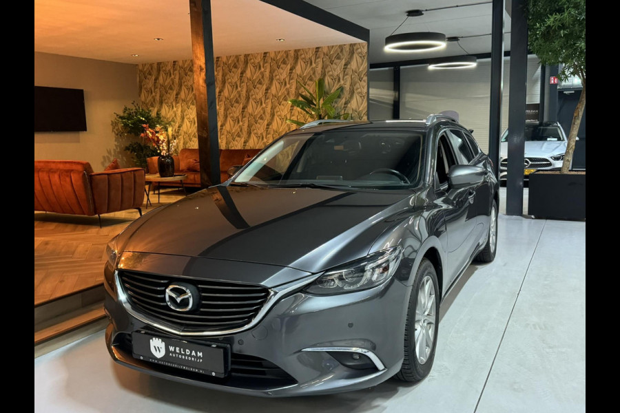Mazda 6 2.0 SkyActiv-G 145 TS+ Garantie Trekhaak Carplay StoelVW Keyless Blindspot Cruise Clima Navi PDC Led Dab Rijklaar