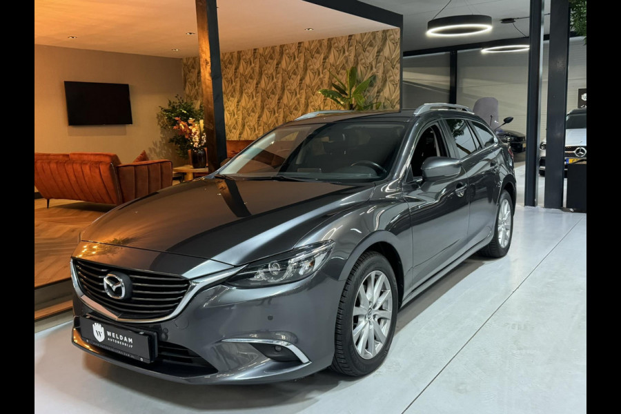 Mazda 6 2.0 SkyActiv-G 145 TS+ Garantie Trekhaak Carplay StoelVW Keyless Blindspot Cruise Clima Navi PDC Led Dab Rijklaar