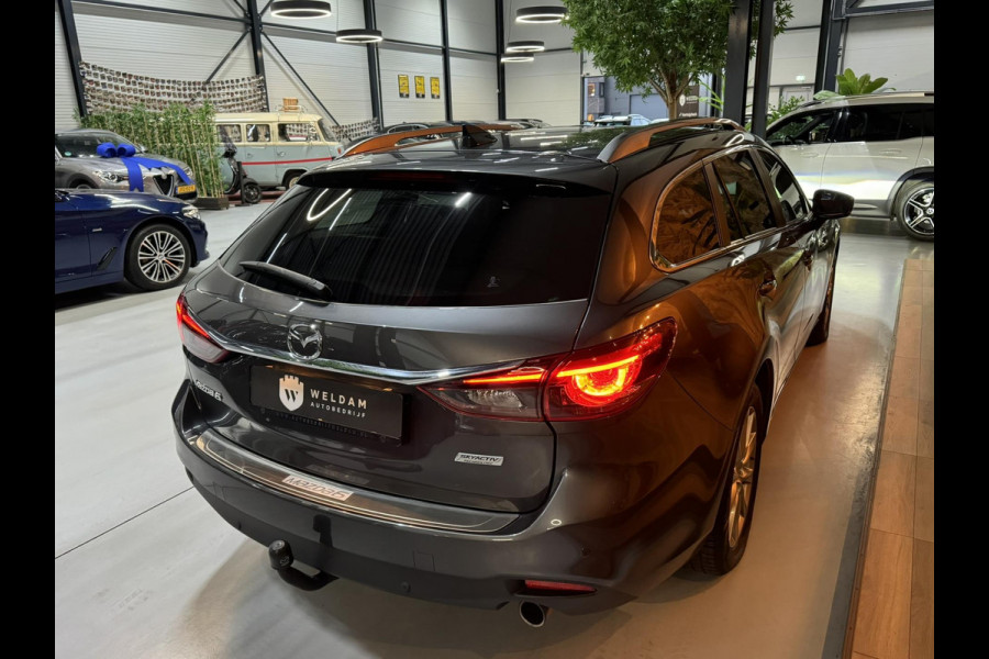 Mazda 6 2.0 SkyActiv-G 145 TS+ Garantie Trekhaak Carplay StoelVW Keyless Blindspot Cruise Clima Navi PDC Led Dab Rijklaar