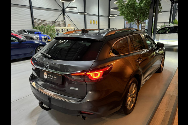 Mazda 6 2.0 SkyActiv-G 145 TS+ Garantie Trekhaak Carplay StoelVW Keyless Blindspot Cruise Clima Navi PDC Led Dab Rijklaar