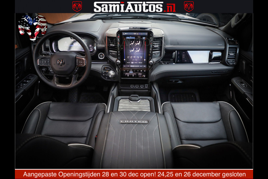 Dodge Ram 1500 Limited Night High Output 540HP 706Nm | Massage + Full Option | De Meest Luxe en Volle Pick-Up in zijn Klasse | Comfortabele Dubbele Cabine met Royale 5 Zitplaatsen | BPM vrij | Nu Leverbaar uit Voorraad | Voorraad Nr 2352 - 7649